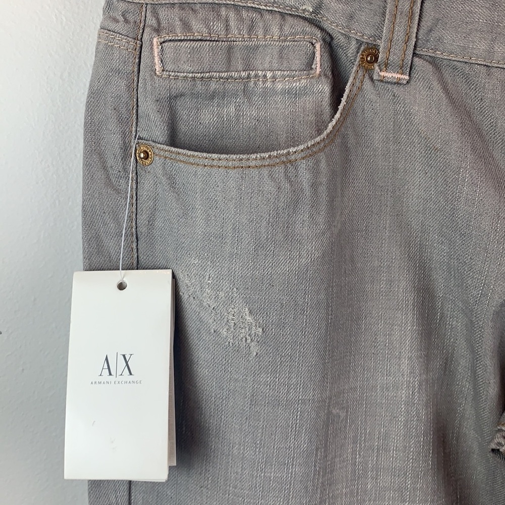 Armani Exchange Grey Light Wash Jeans NWT - Picture 3 of 7